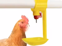 Automatic Yellow Chicken Nipple Drinkers With Hanging Cups-100 Pieces — الصورة 1
