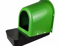Cuibar din plastic pentru găini cu colector de ouă Des Champs NG02 Verde — фото 1