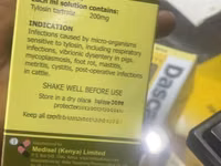Tylosin, a 20% Injection Used for Veterinary Purposes - 100ml — foto 2