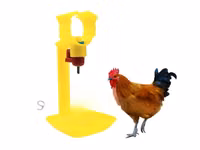 Automatic Yellow Chicken Nipple Drinkers With Hanging Cups-100 Pieces — الصورة 2