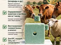 ЛИМИСОЛ-Ф ПРЕМИУМ — соль-лизунец против паразитов Назначение: - — 照片 1