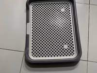 İt tualet qabı – iki hissəli, ızgaralı model - Material: möhkəm — picha 1