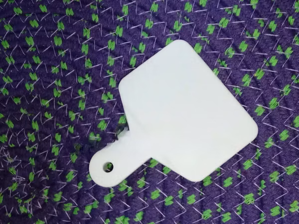 Plain Medium White Cattle Ear Tag
